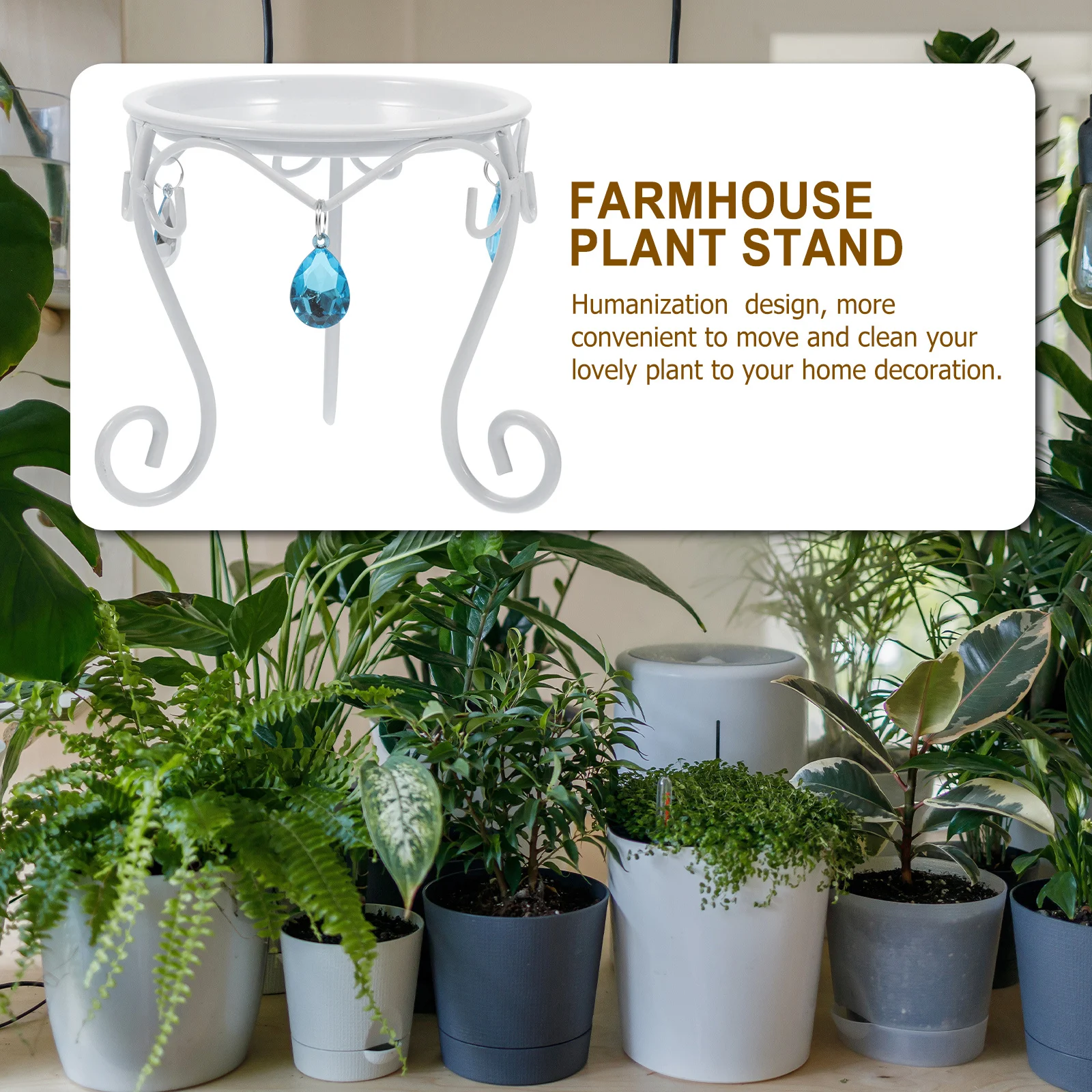 1 قطعة قاعدة الكرة الزخرفية الحديد كريستال الكرة حامل حامل النبات للاستخدام الداخلي في الهواء الطلق رف أحواض زهور معدنية حديقة حلية