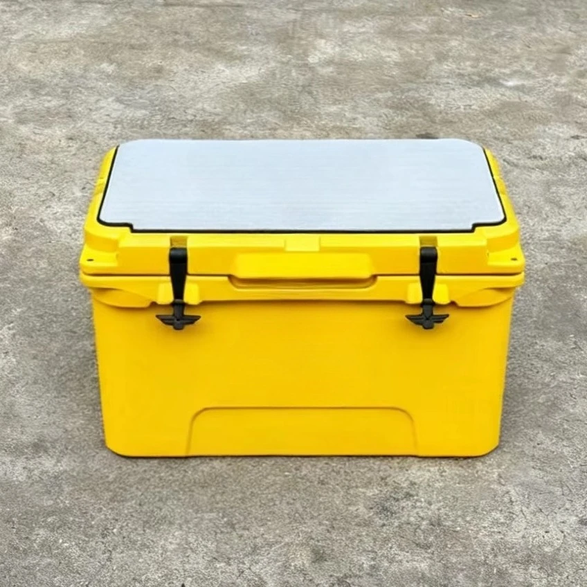 45QT Rotomolded Thermal Eco-Friendly Modern Portable Insulated Plastic Cooler Box Chair & Basket 5-Day Dry Ice for Cans