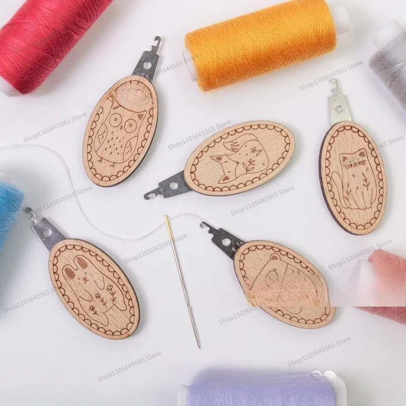 For Embroidery, Sewing, Carving, Beech Wood Threading Machine, Carving, Threading Tool Combination