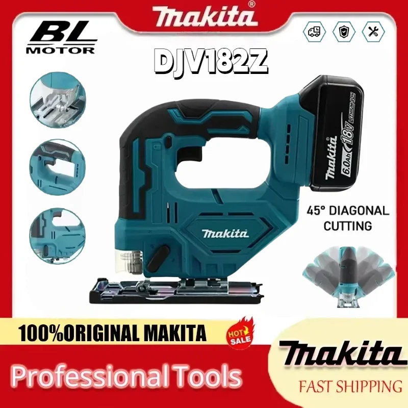 makita-djv182z-340w-brushless-jigsaw-18v-without-battery-with-saw-blade-cordless-barrel-handle-portable-carpenter-power-tool