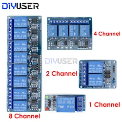 DIYUSER 5V 1 2 4 8 Channel Relay Module With Optocoupler. Relay Output 1 2 4 8 Way Relay Module In Stock