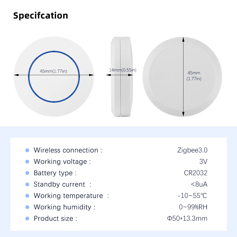 Xiaomi Tuya Smart Zigbee Button Wireless Scene Switch Automation Scenario Controller Smart Life Gadgets Required Tuya Zigbee Hub