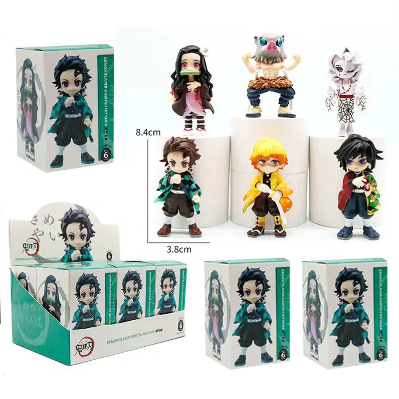 

2026 Demon Slayer слепая коробка, экшн-фигурки, коллекционные украшения, детские игрушки, загадочные коробки, детские подарки на день рождения