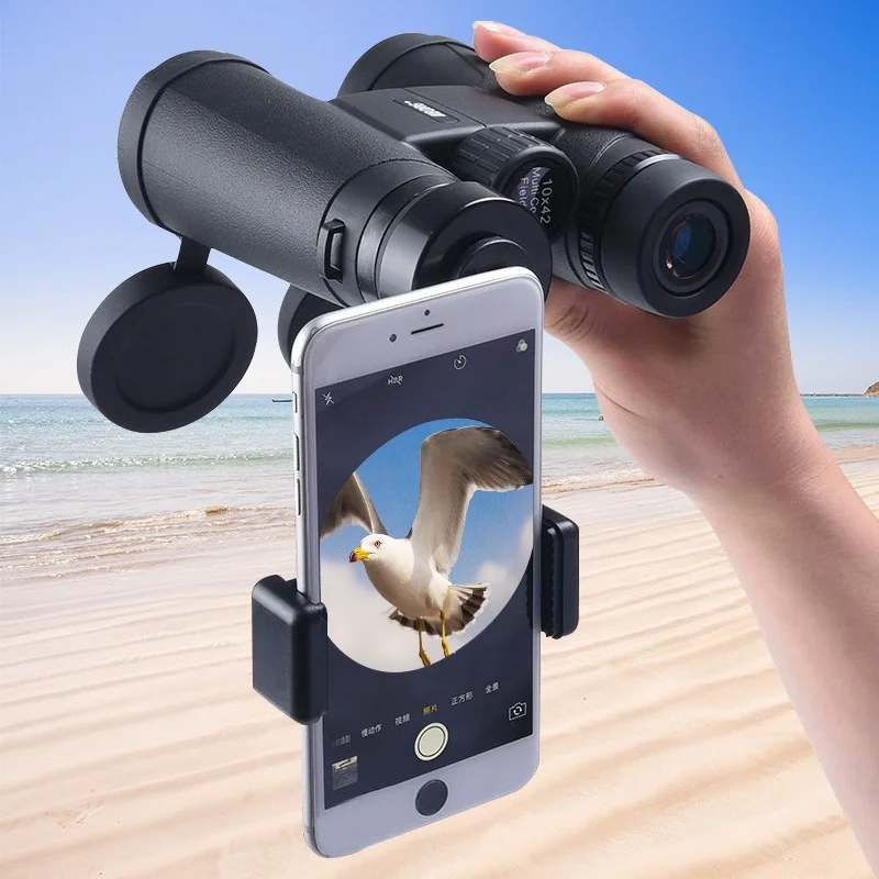 Binoculars 10/12X42 High Magnification  Mobile Phone Camera Monocular Telescope Binoculars Professional Spotting Scope