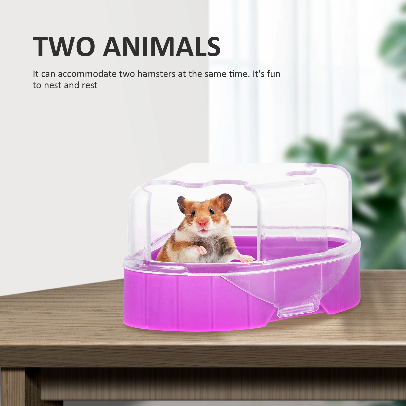 

2pcs Hamster Bathroom Small Pet Bathtub For Hamster Cage Odorless Durable Pet House Small Animal Cage Bathroom