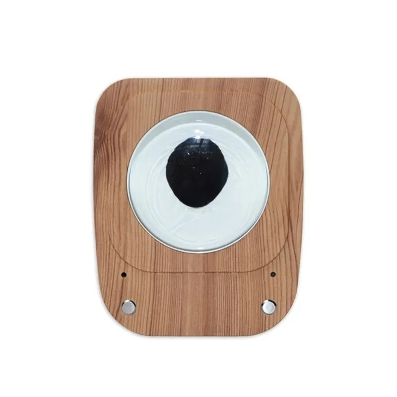 Wood Shell Ferrofluid Venom Rhythm Lamp, Sound Responsive Magnetic Fluid Desk Ornament