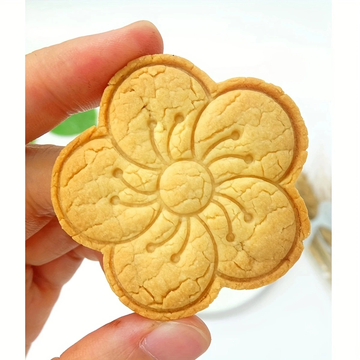 8Pcs Flowers Cookies Cutters Plastic Cartoon Pressable Biscuit Mold Confectionery Cookie Stamp Kitchen Baking Pastry Tools