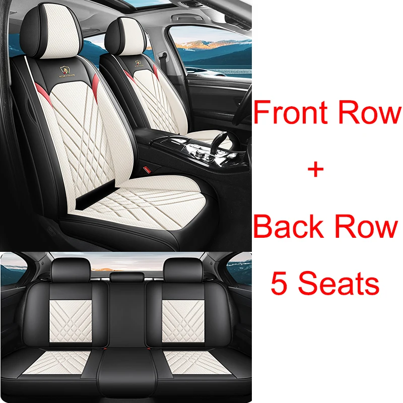 Artificial Leather Universal Car Seat Cover for HYUNDAI Solaris Sonata Creta Encino Elantra Creta ix25 ix35 Kona Car Accessories