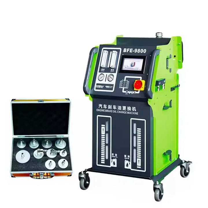 BFE-9800 Brake Fluid Filling And Exchange Machine Vehicle Brake System Cleaning Machine Engine Brake Oil Changer