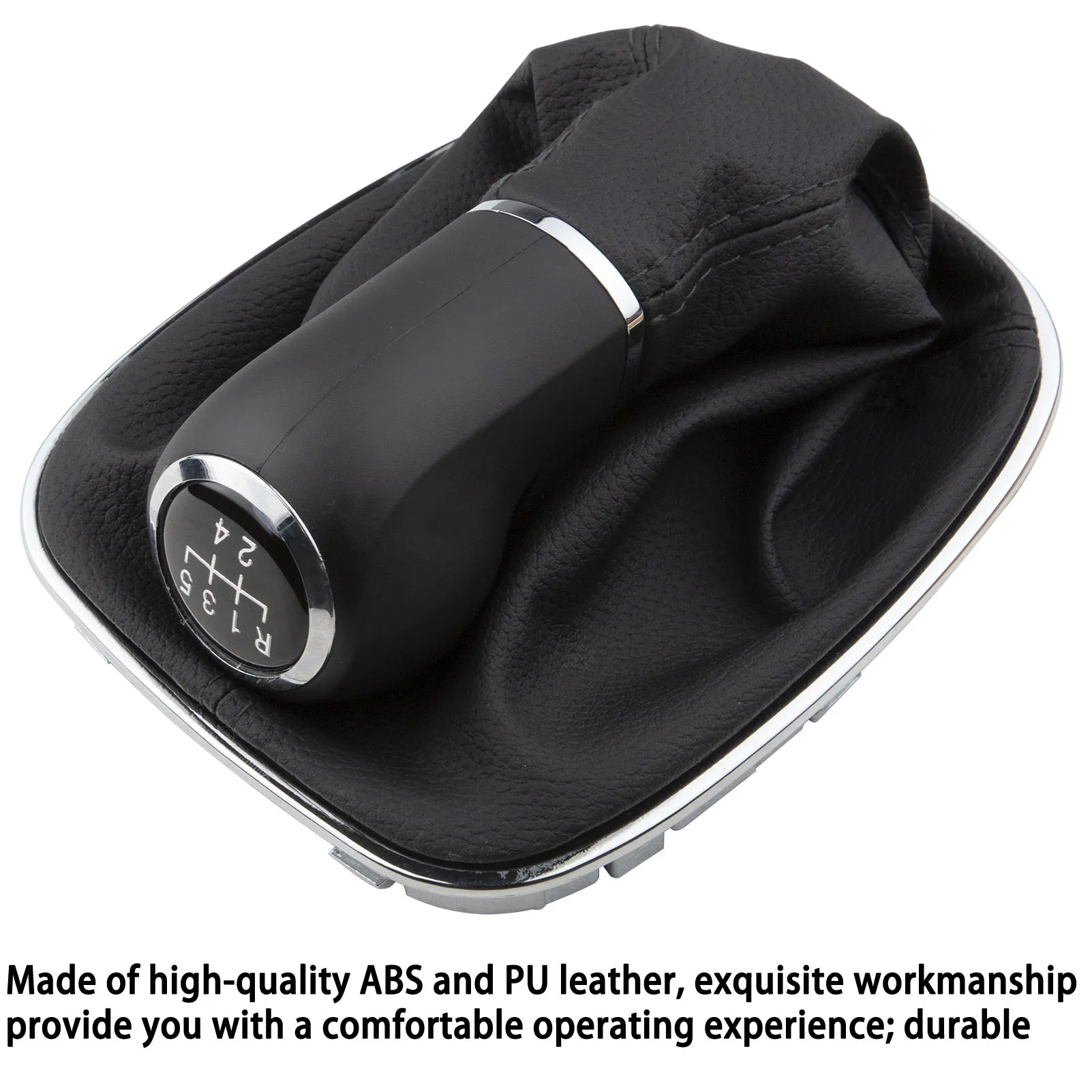 

Для Opel Vauxhall Corsa D S07 E X15 5-скоростная ручка переключения передач, ручная ручка багажника из искусственной кожи и пластика