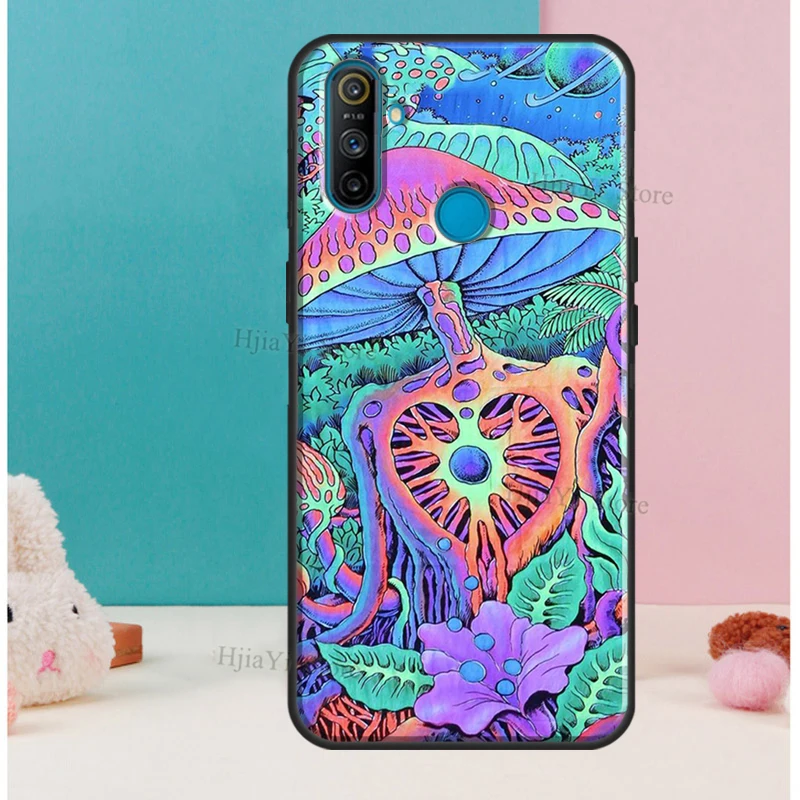 Magic Trippy Psychedelische Art Soft Voor Oppo Realme 6 7 Pro X7 X50 Gt C11 C3 Cover Voor Oneplus 8 pro Nord 8T 7T Telefoon Geval