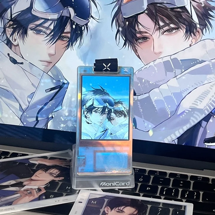 

Monicard Magic Card Custom Acrylic Aluminum Alloy GIF Screen Electronic Passport Anime Badge Pendant Hook Bag Accessories Gifts