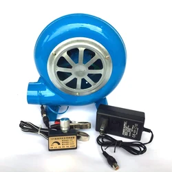 12v blower, outdoor barbecue battery, household electric adjustable speed, 12v 220V dual-purpose DC small hair dryer