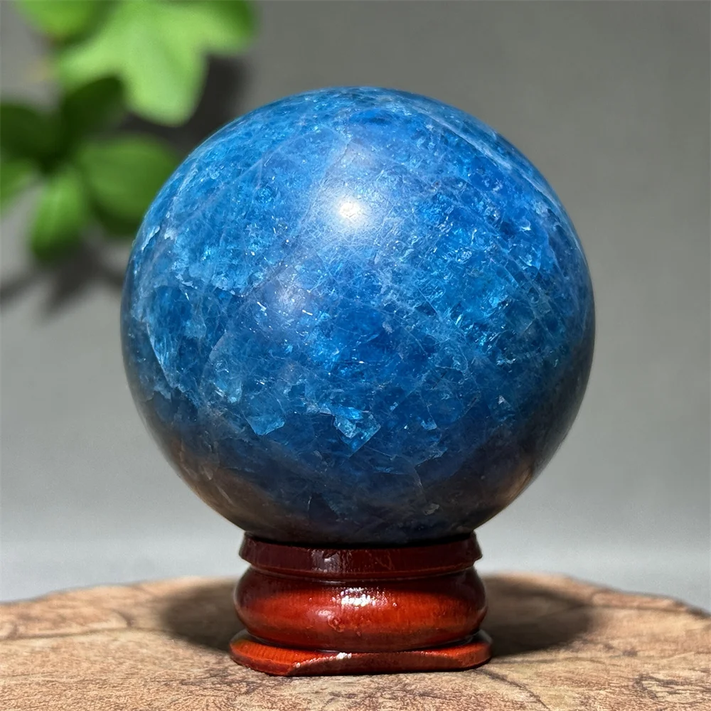 

Натуральный сапфирово-синий фосфорно-серый минеральный кварцевый шар для дома и офиса, талисман удачи, для энергетического исцеления, медитации, гадания + подставка