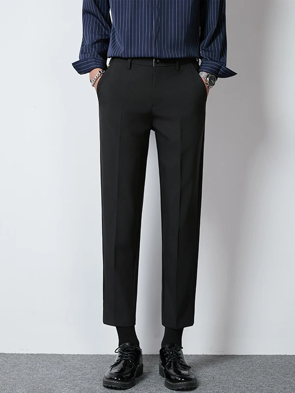 

Мужские повседневные брюки прямого кроя, весна-осень, новинка, трендовые, свободные, струящиеся, длинные, в американском стиле, для молодежи