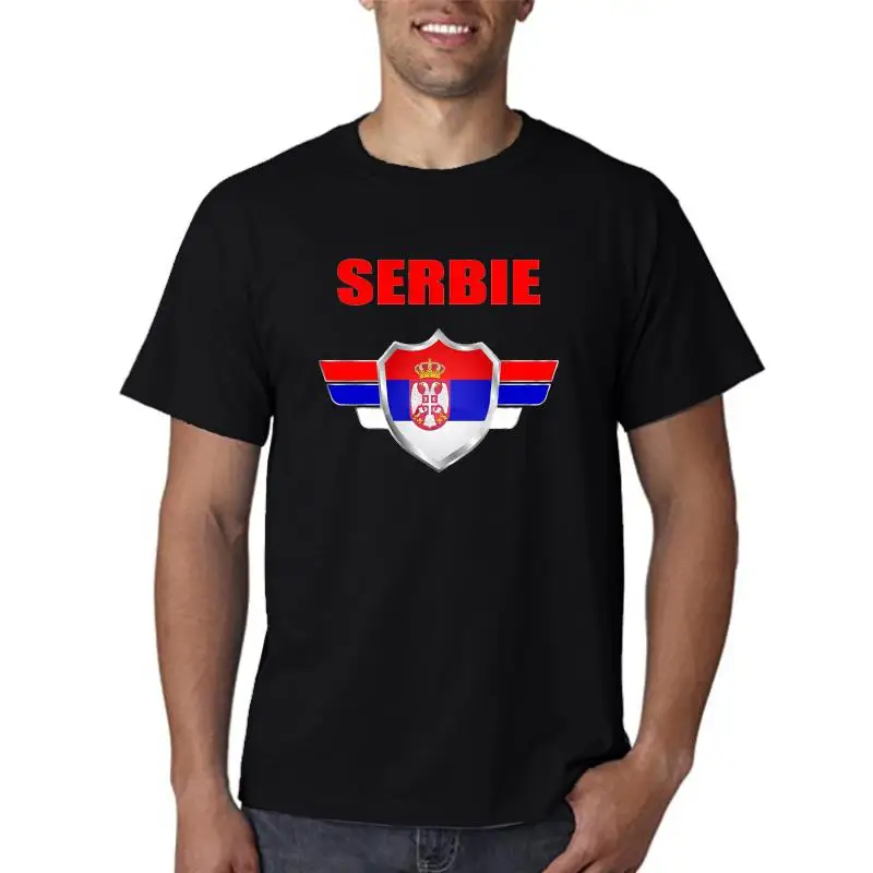 T-shirt Enfant Serbie avec prenom au dos personnalise - Mondial Football 2022