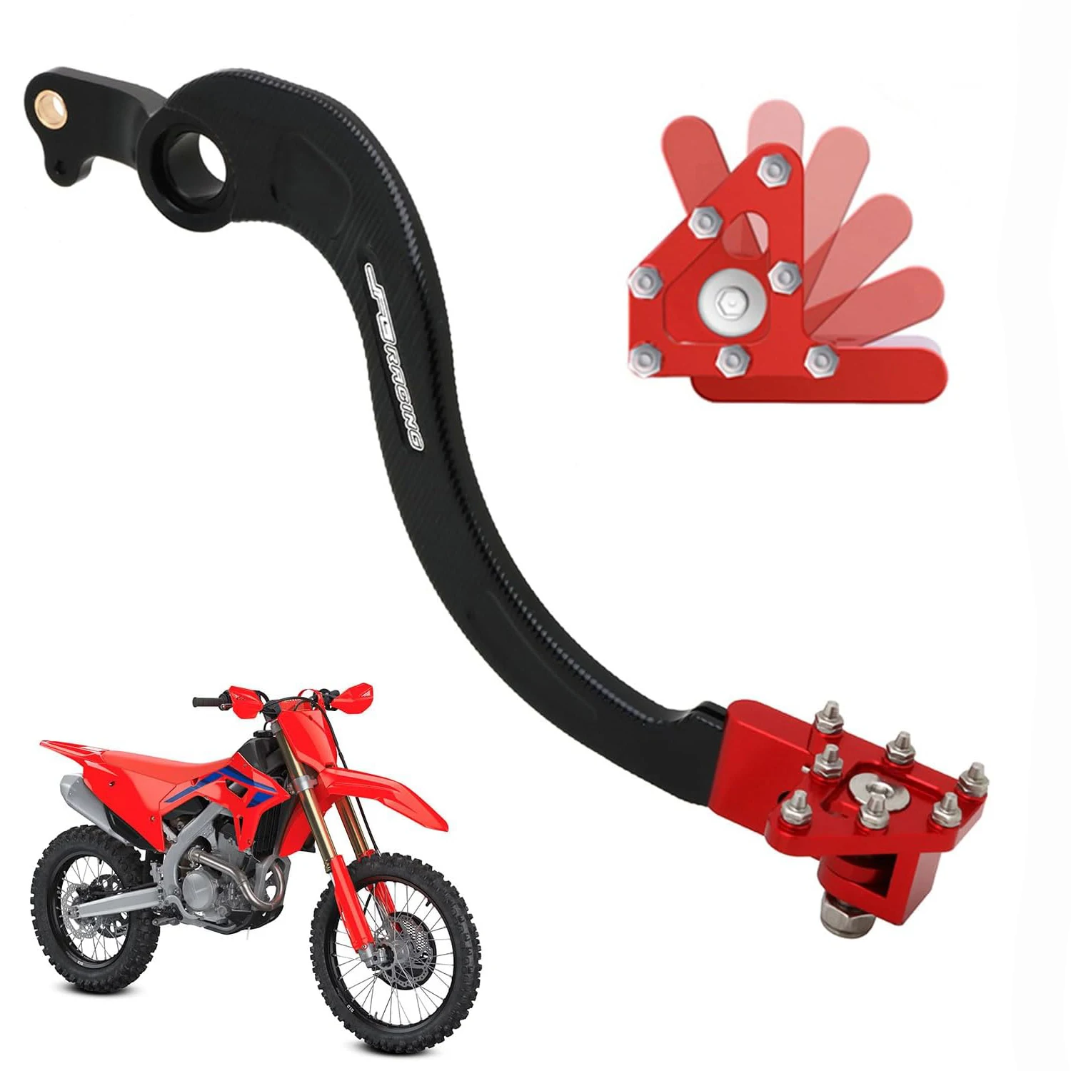 For HONDA CRF250R 250RX 20-26 CRF250RWE 25-26 CRF450R 450RX 450RWE 19-26 Foot Brake Pedal Lever CNC Aluminum Motorcycle Parts
