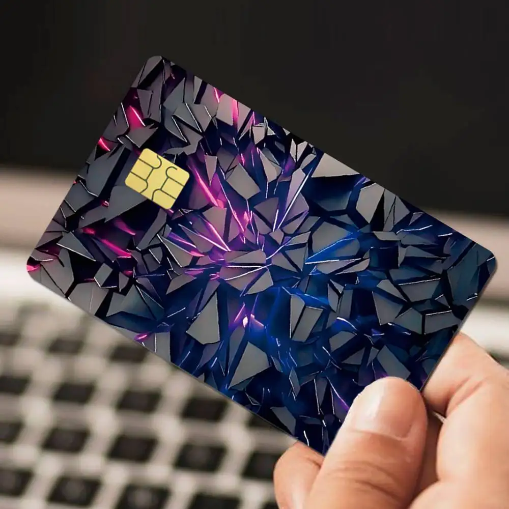 Exquisite Artistic Individualized Credit Card Skin Sticker Durable PVC Fun Decor Decal For Debit Credit Cards