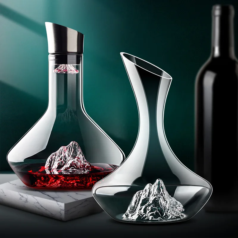 

Creative Iceberg Decanter Ice Decanter Lead-free Crystal Glass Red Wine Decanter Wine Decanter High-end Gift