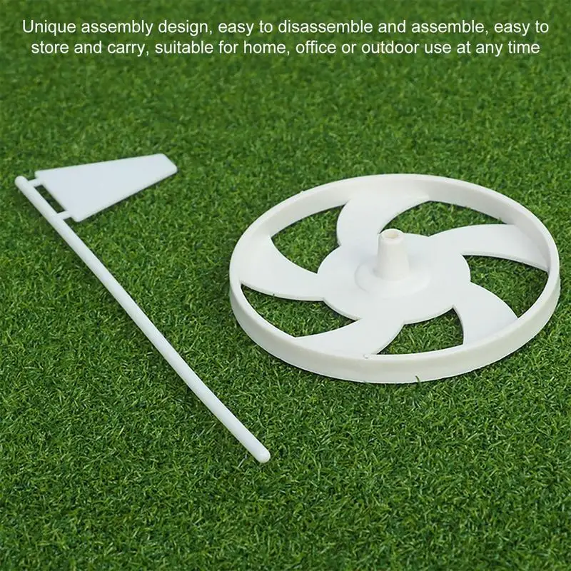 Golf Hole Cup 2 Pieces Golf Practice Hole Club Putting Cup High Strength Golf Practice Equipment Putting Training Aid For Living