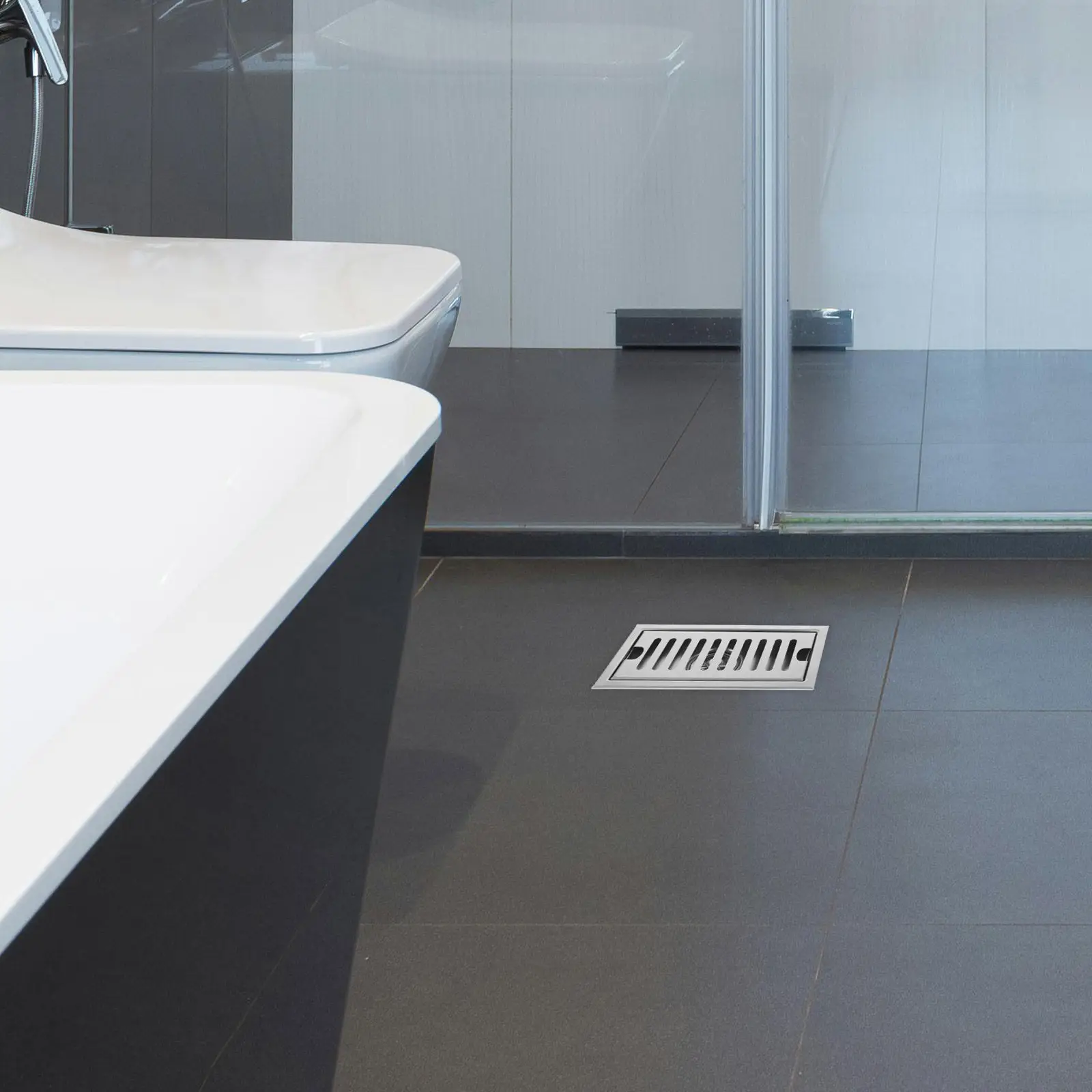 Stainless Steel Floor Drain Cover Hair Catcher for Shower Bathtub Bathroom Kitchen Laundry Room Basement Garage Fast Drainage No