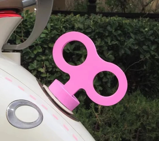 

Car roof clockwork key wedding car decoration cute beetle modified dopamine ears