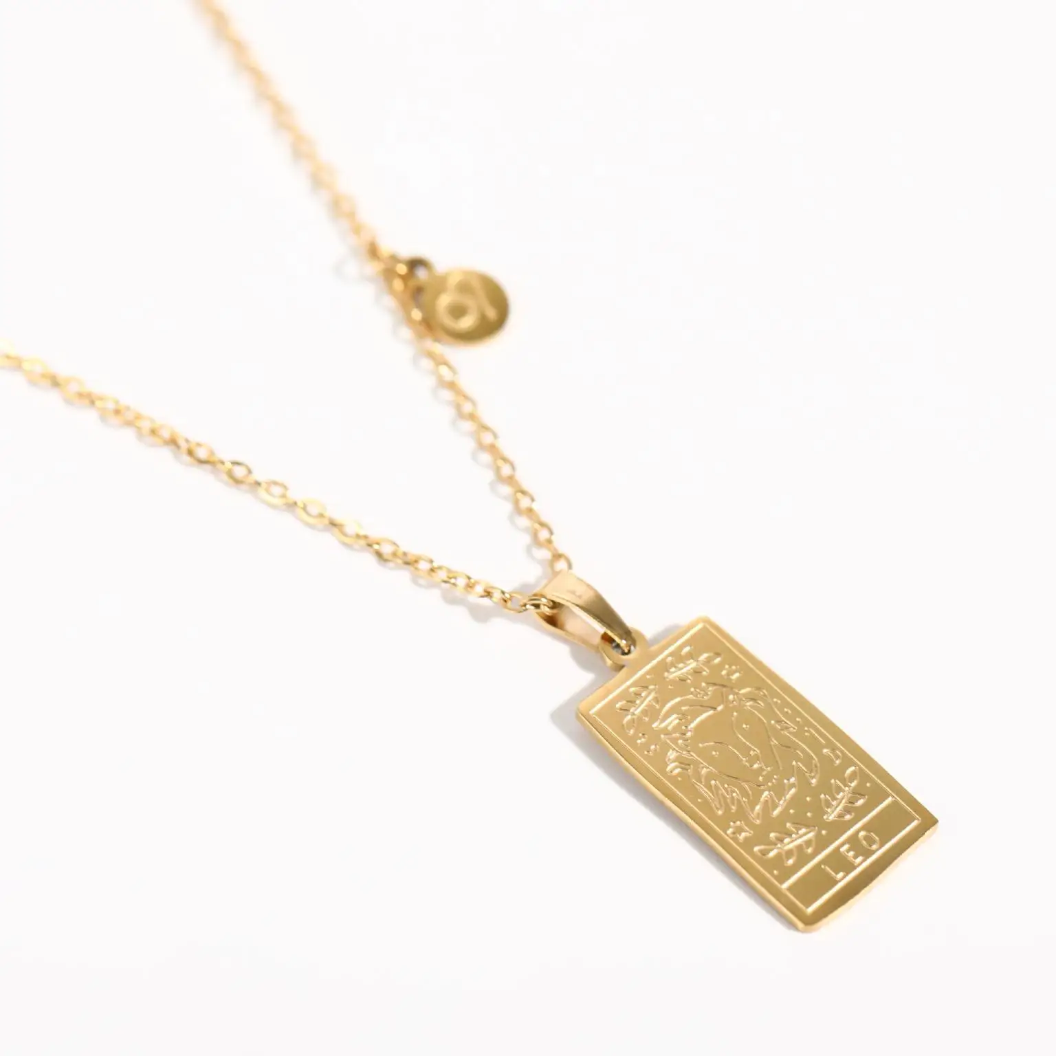 Vintage 12 Constellations Tarot Stainless Steel Necklace