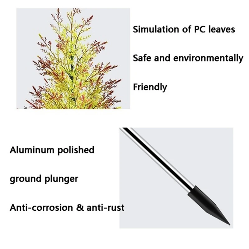 ไฟ LED ไฟตกแต่งคริสมาสต์พลังงานแสงอาทิตย์แบบปลั๊กอินสำหรับต้นคริสต์มาสไฟสนามหญ้ากลางแจ้งลานสวน2ชิ้น