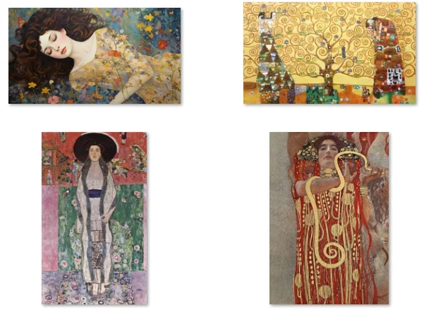 

16style Choose Gustav Klimt Posters Prints Wall,Art Silk Picture Painting For Living Room Decor