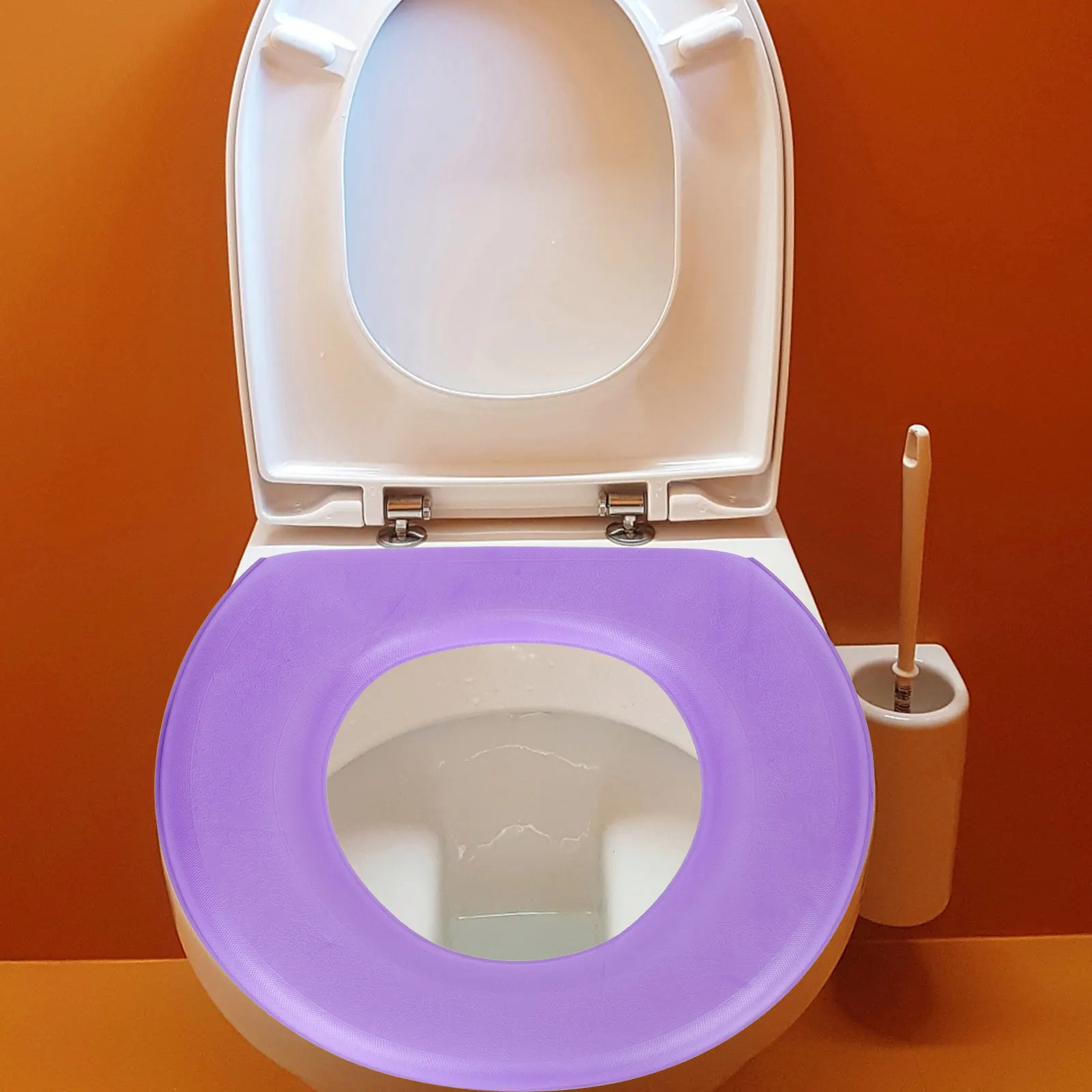 

2Pcs Thickened Waterproof Eva Toilet Seat Pads O-Shape Bathroom Cushions Washable Soft Comfortable Warm Toilet Accessory