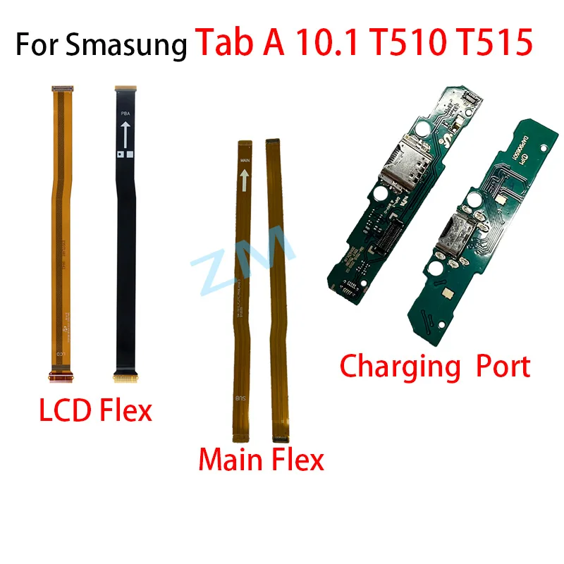 For Samsung Galaxy Tab A 10.1 inch T515 T510 USB Charging Port Dock Charger Plug LCD Main Display Flex Cable Connect Repair Part