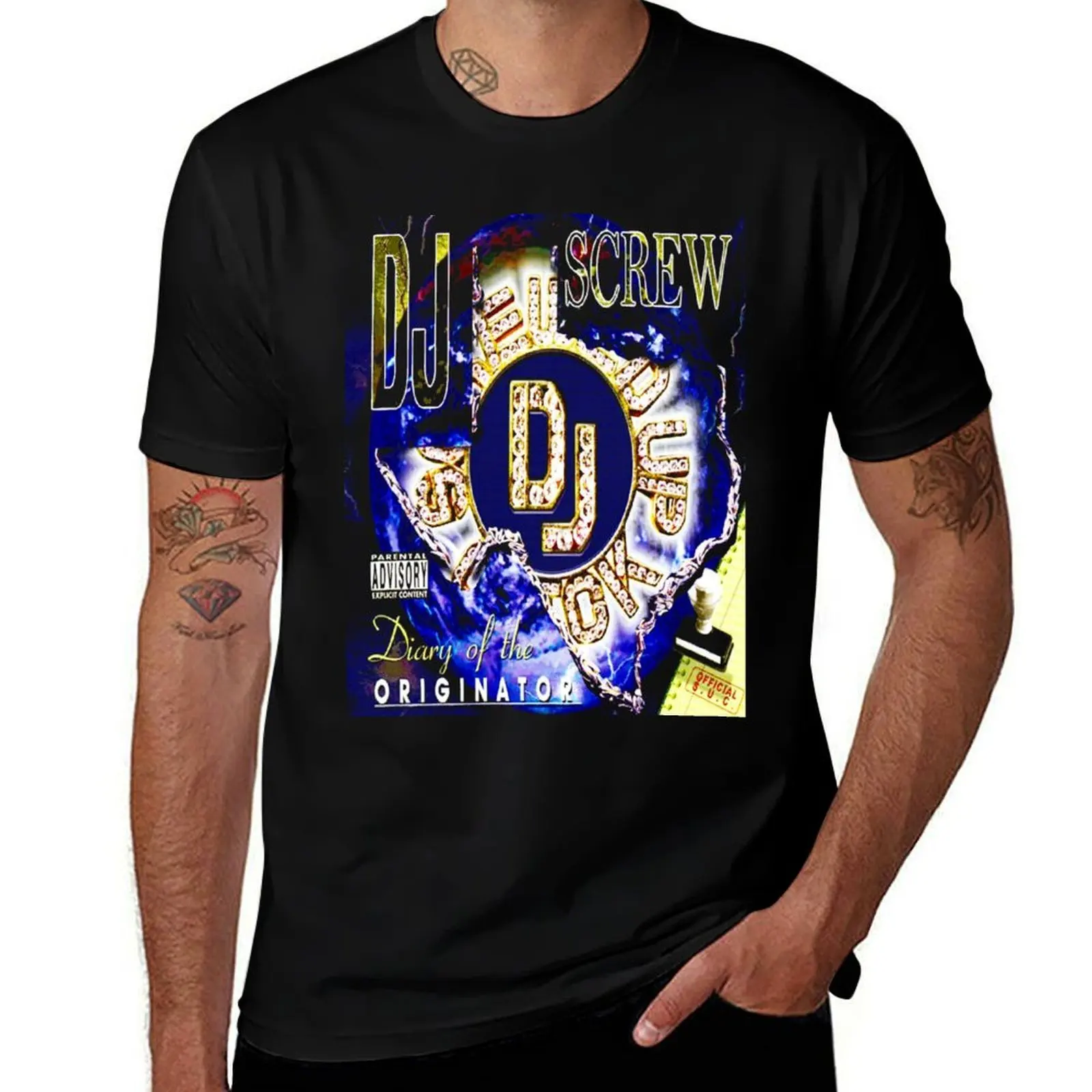Dj Screw T-Shirt Casual Holiday Short Sleeve Tee T-Shirt