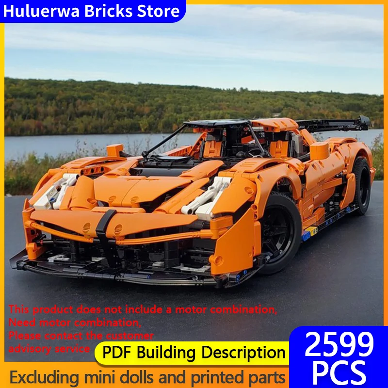 

Модель скоростного гоночного автомобиля MOC, строительные кирпичи, верхний уровень, спортивный автомобиль, модульная технология, детские праздничные подарки, сборка игрушек, костюм