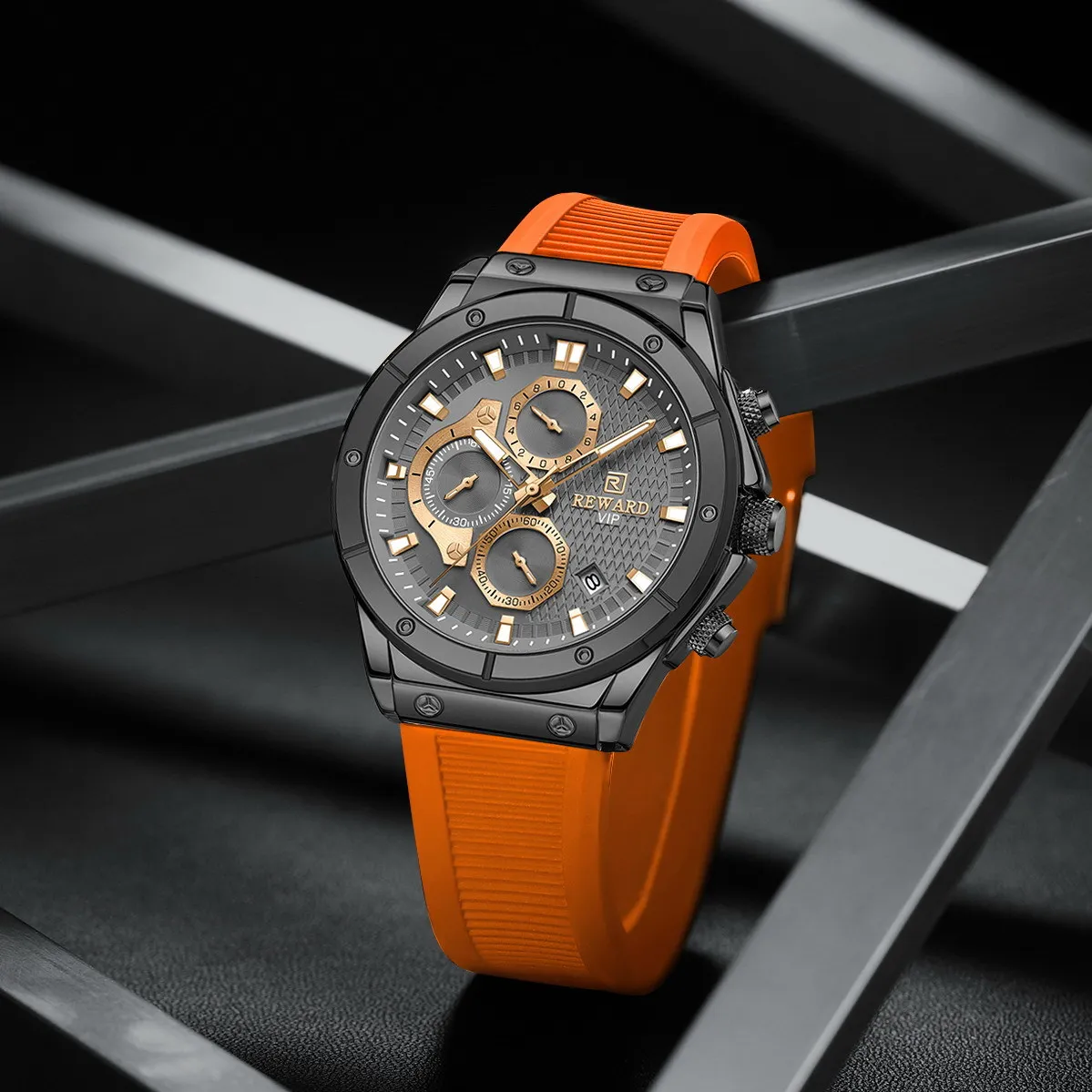 Orologio da uomo Nastro in silicone delicato sulla pelle Orologio sportivo da uomo multifunzionale W atch, orologio da uomo alla moda multifunzionale