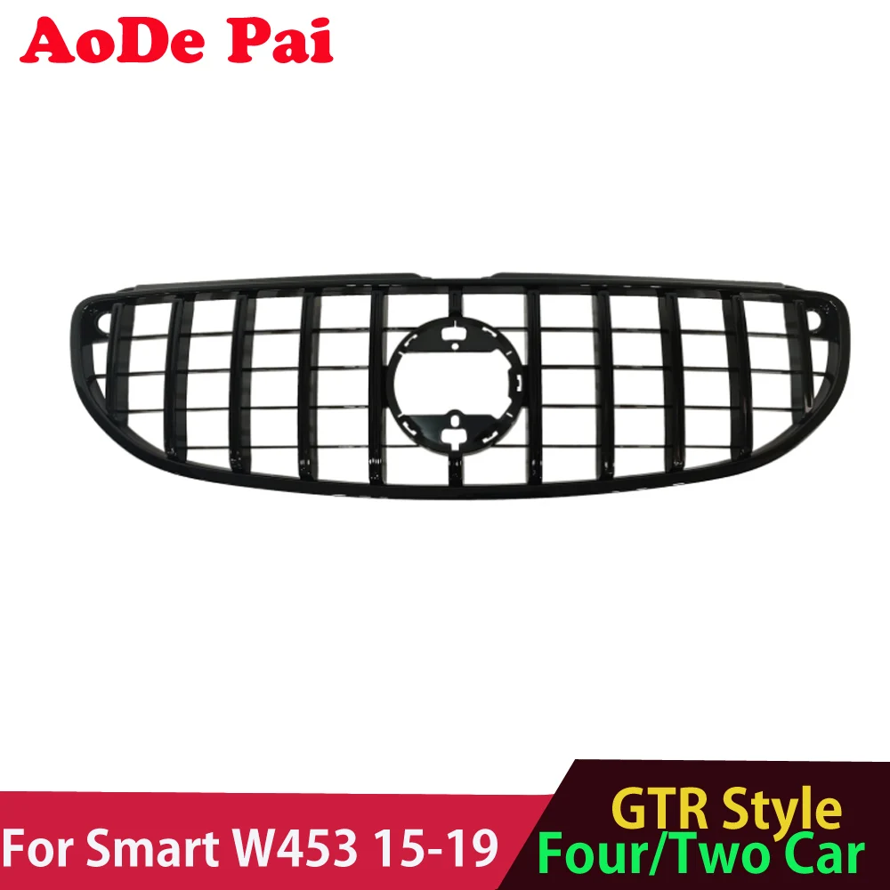 W453 Grille GTR Panamericana Style Front Bumper Hood Grill for Mercedes Smart Class W453 four two Car Coupe 2015-2019