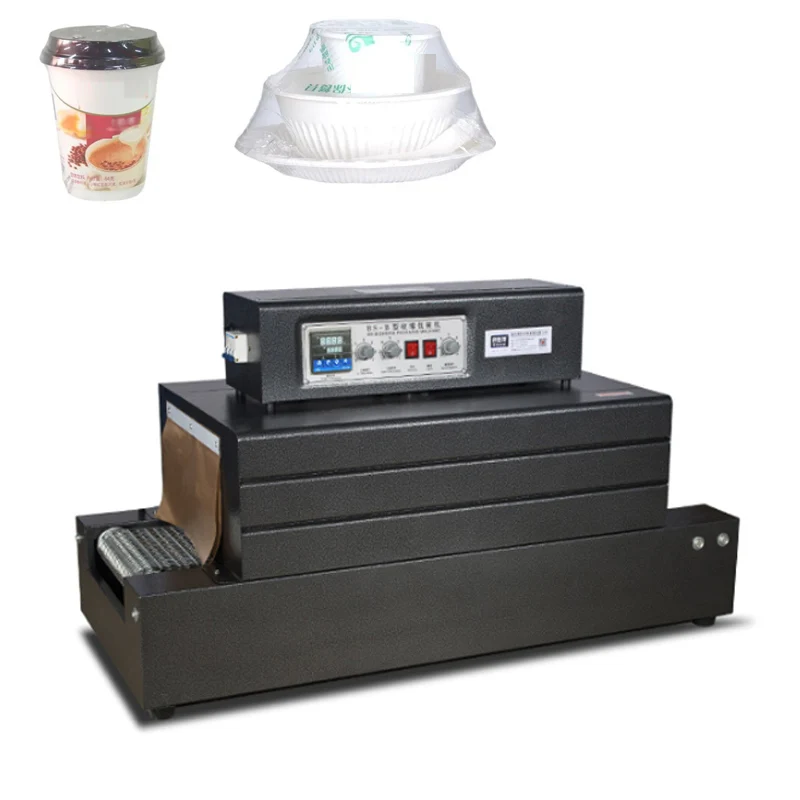 

Automatic Small PVC /POF film Cable Heat Tunnel Shrink Packing Sleeve Label Wrapping Machine For Bottle