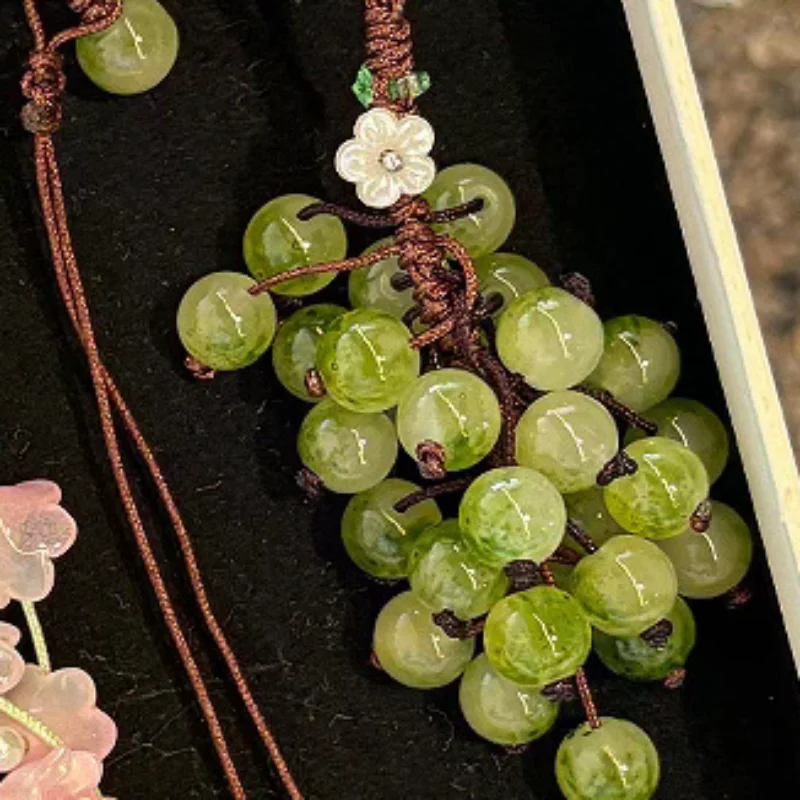 Grape Pendant Lily Of The Valley DIY Craft Kit Fresh And Cute Phone Charm Bag Charm Creative Keychain