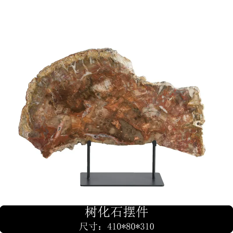 Modern Light Luxury Tree Fossil Ornament Medieval Song Dynasty Aesthetic Decor For Study Room Front Desk Home Office Display