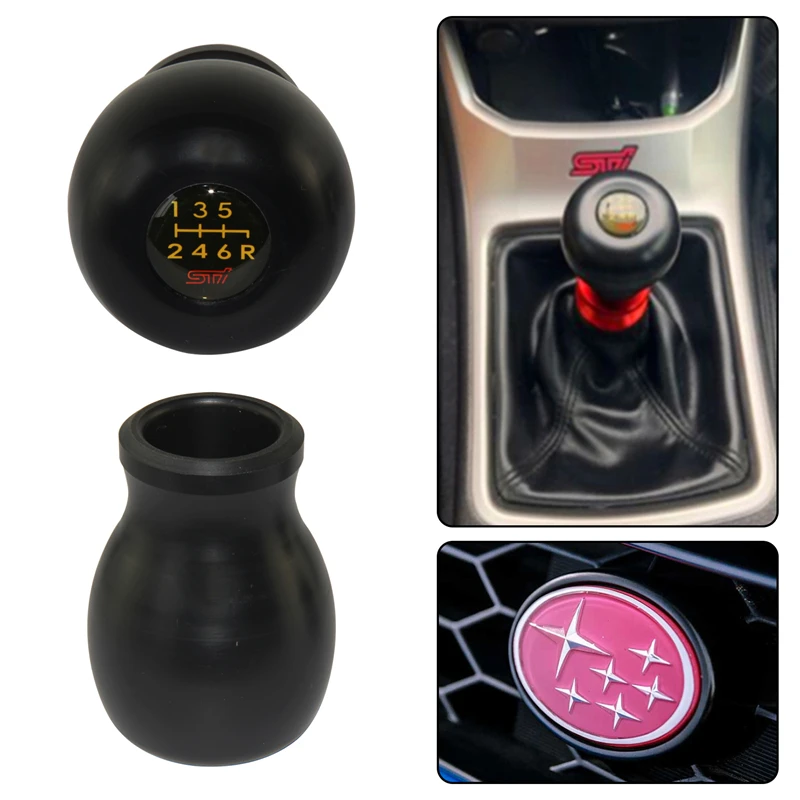 6MT Shift Knob Legacy GDA GDB GC8 For JDM Subaru WRX Impreza STI  Shift Knob Car gear knob Black