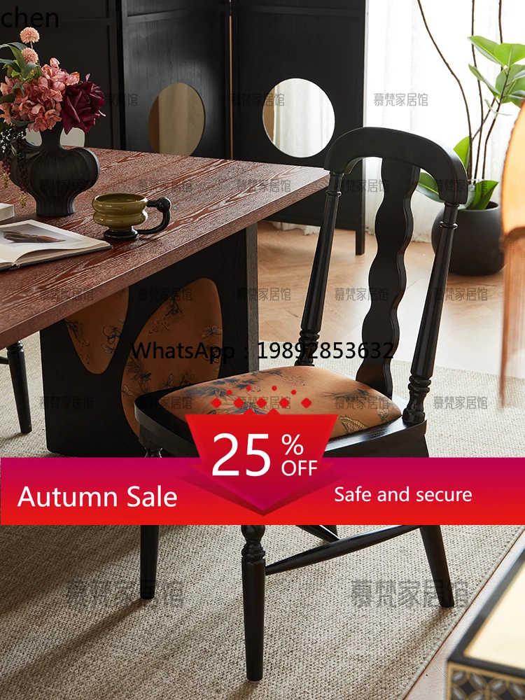 

retro dining table solid wood long dining table household medieval living room island dining table living room decoration