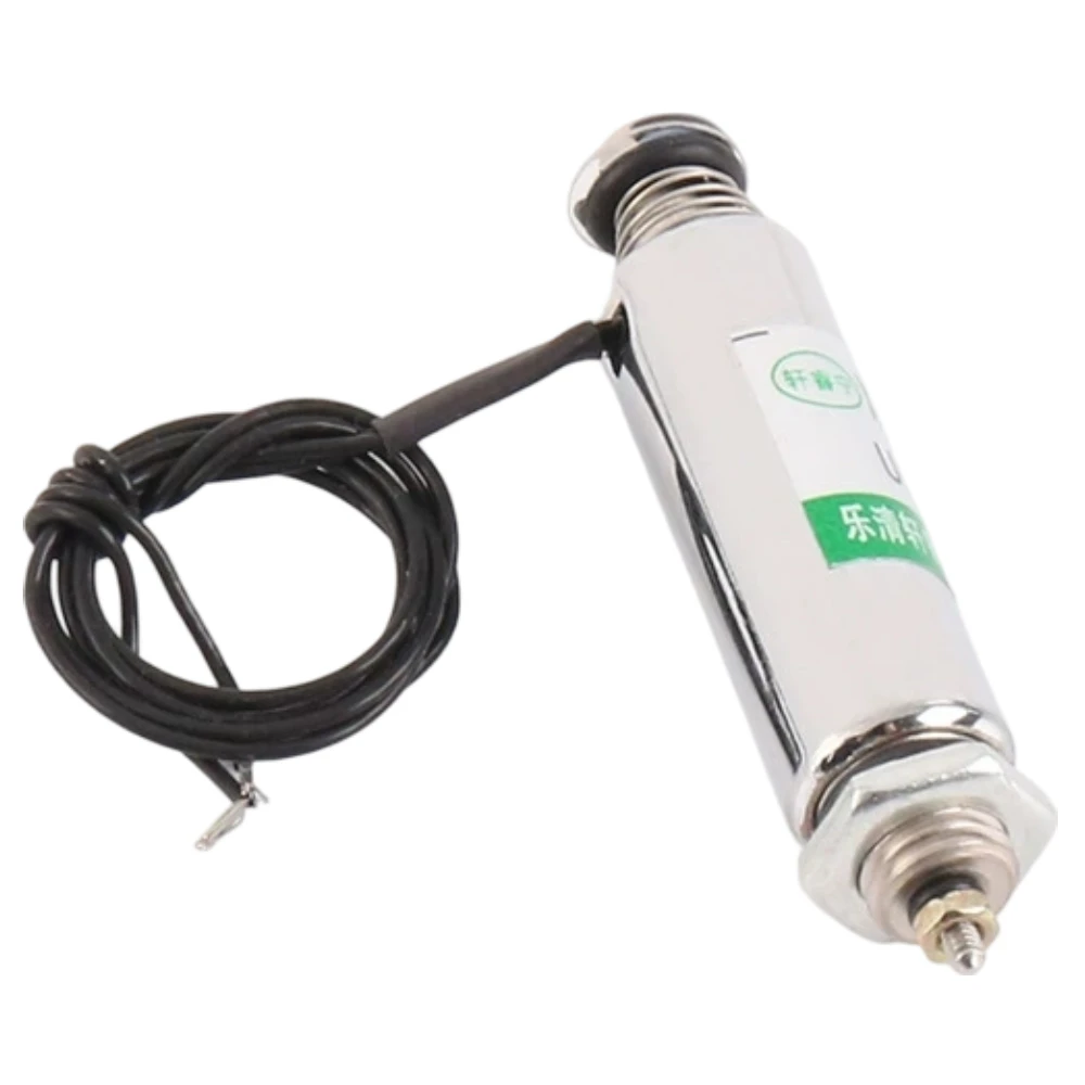 DC cylindrical small electromagnet solenoid push-pull type XRN-12X36TL 20W Stroke 6mm suction 50g holding force 120g DC 12V 24V