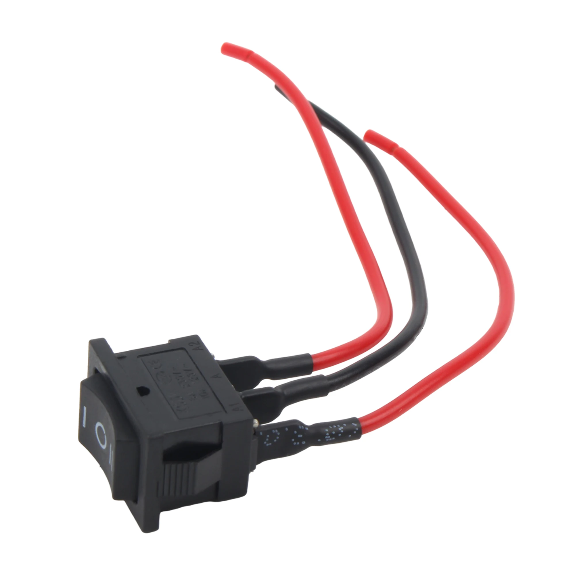 3pcs Mini Rocker Switch 2/3Pin ON-OFF 12V 6A with Pre-Wired Leads 15cm for Motorcycle ATV