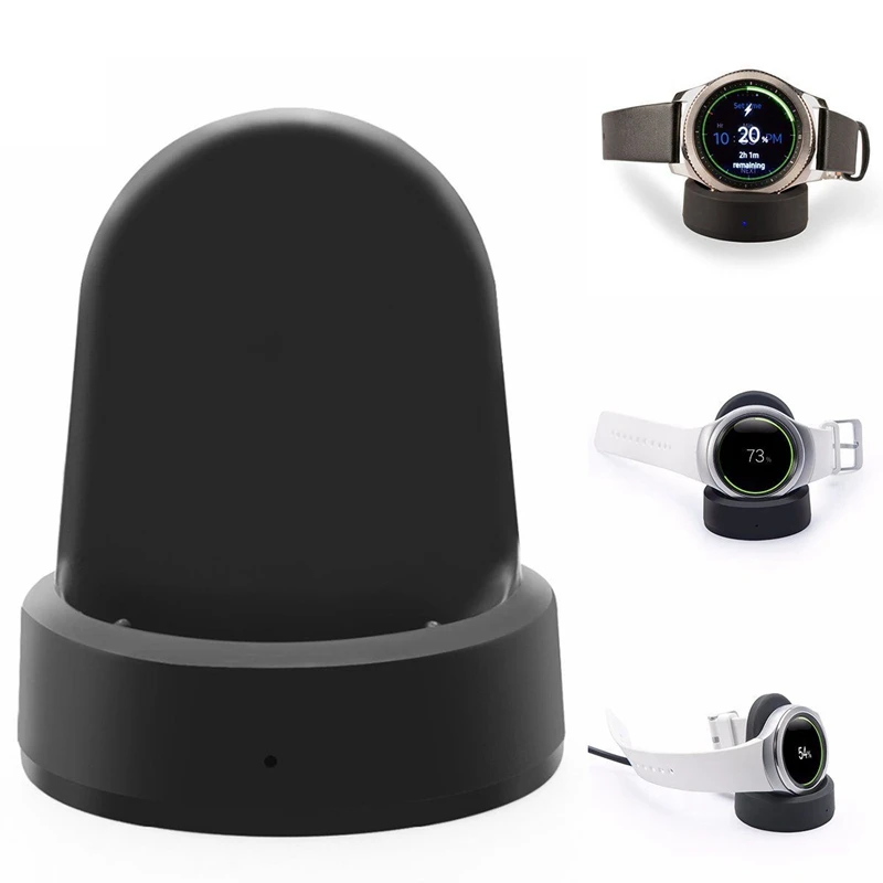 Doca de carregamento sem fio para Samsung Gear S3, Charger Cradle, relógio inteligente