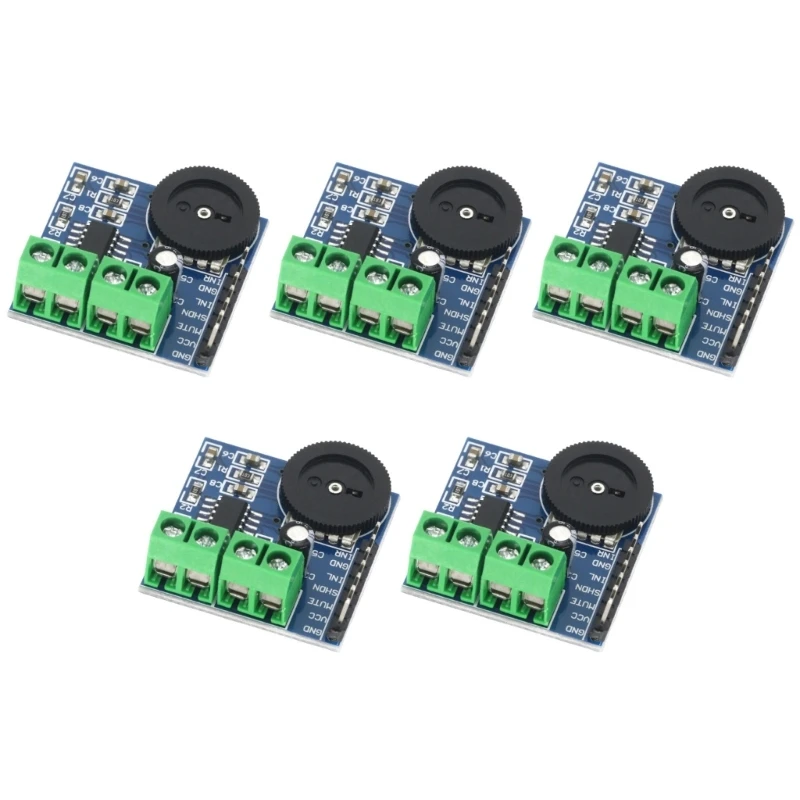 462D 5V Operated 2Channel Digital Amplifier Module with Adjustable Volumes Potentiometer for Car Audios Mini Projectors