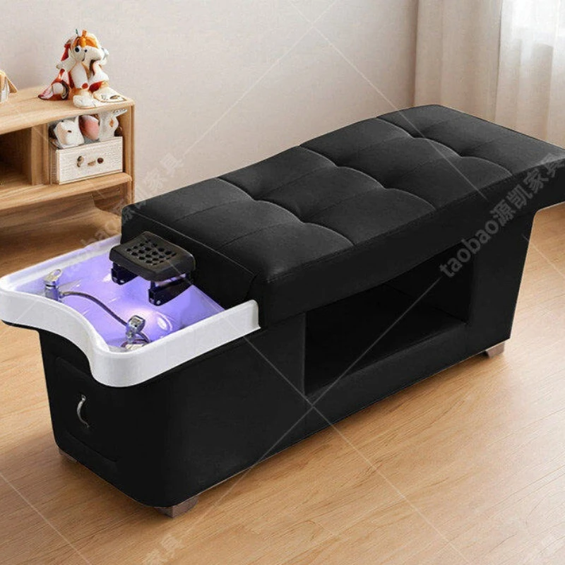 Elegant Shampoo Bed Barber Wash Modern European Style Shampoo Bed Minimalist Sillas Para Salones De Belleza Barber Equipment