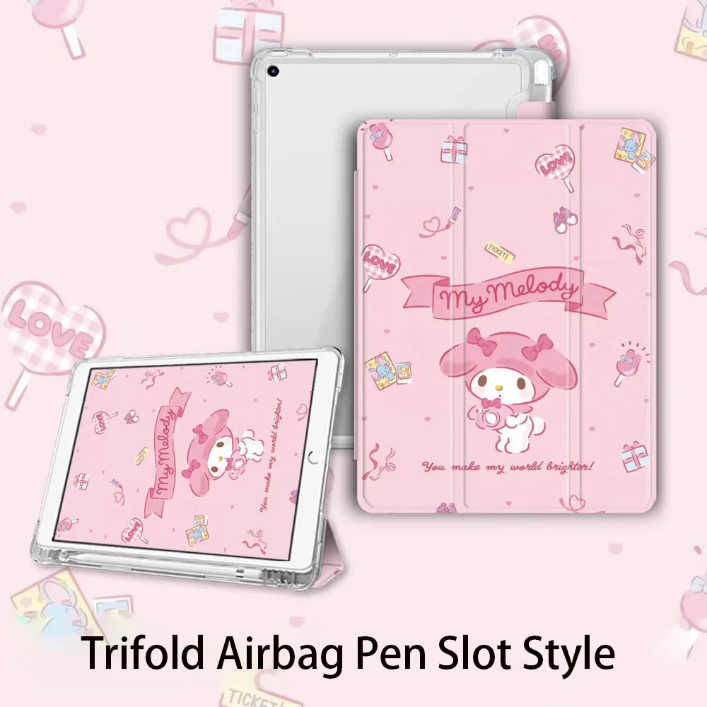 

Чехол My Melody для iPad Air 4 5 10,9 дюйма M2 M3 Pro 4 5 6 12,9 дюйма M4, защитный чехол для iPad 7 8 9 10 10,2 дюйма A16 11 дюймов, чехол для планшета