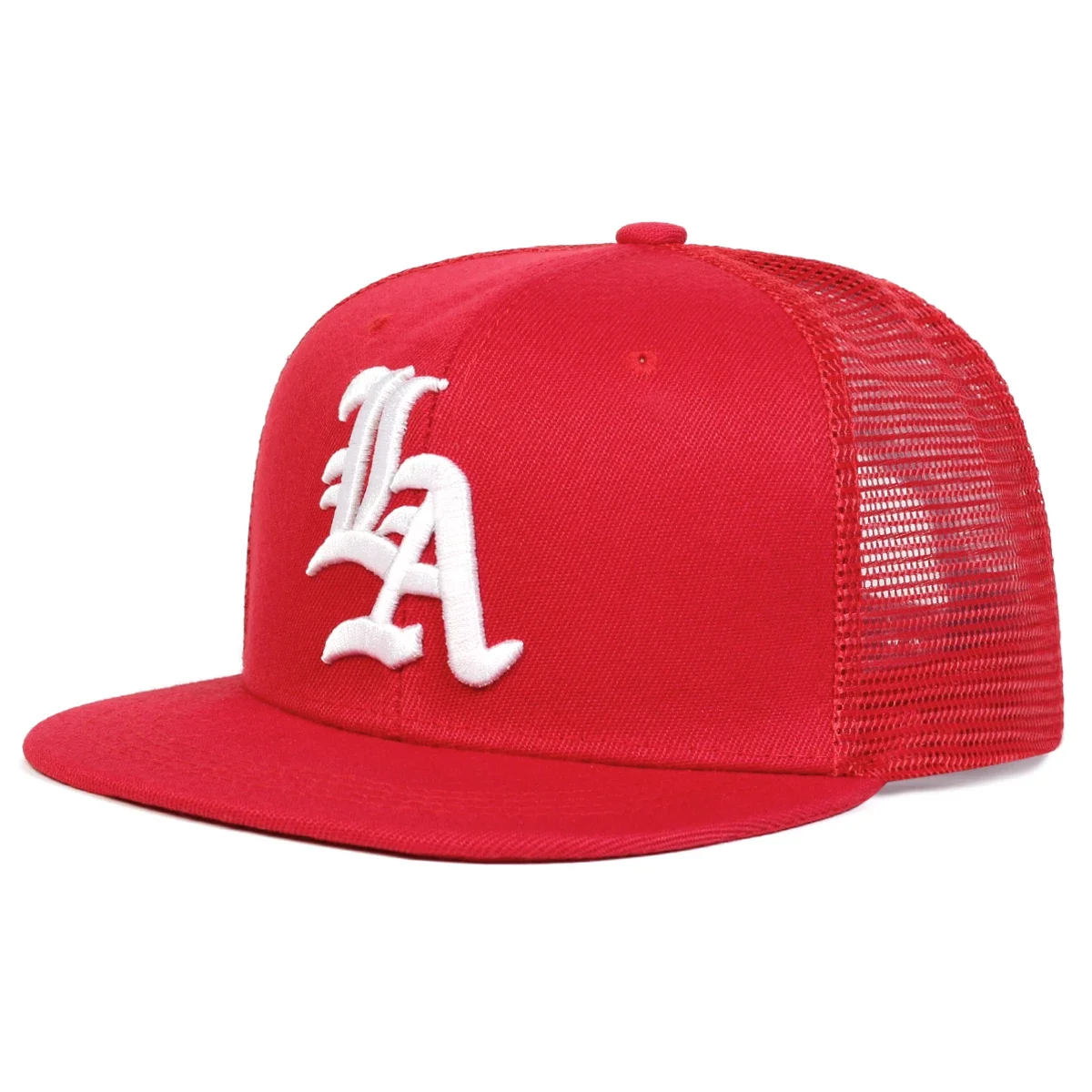 للجنسين القوطية رسالة LA التطريز الهيب هوب صافي القبعات الربيع الصيف في الهواء الطلق قابل للتعديل قبعات البيسبول عادية واقية من الشمس قبعة قبعة