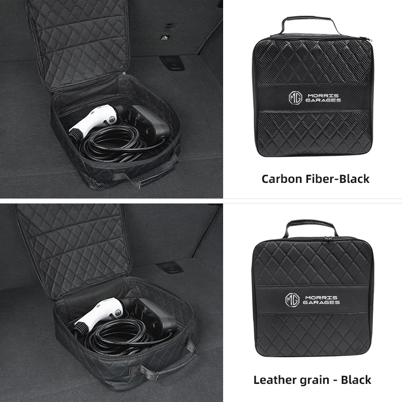 حقيبة تخزين جلدية للسيارة ذات سعة عالية حقيبة يد لصندوق السيارات لموريس جراج MG MG3 MG5 MG6 MG7 GT GS Hector HS ZS ZX EZS EHS