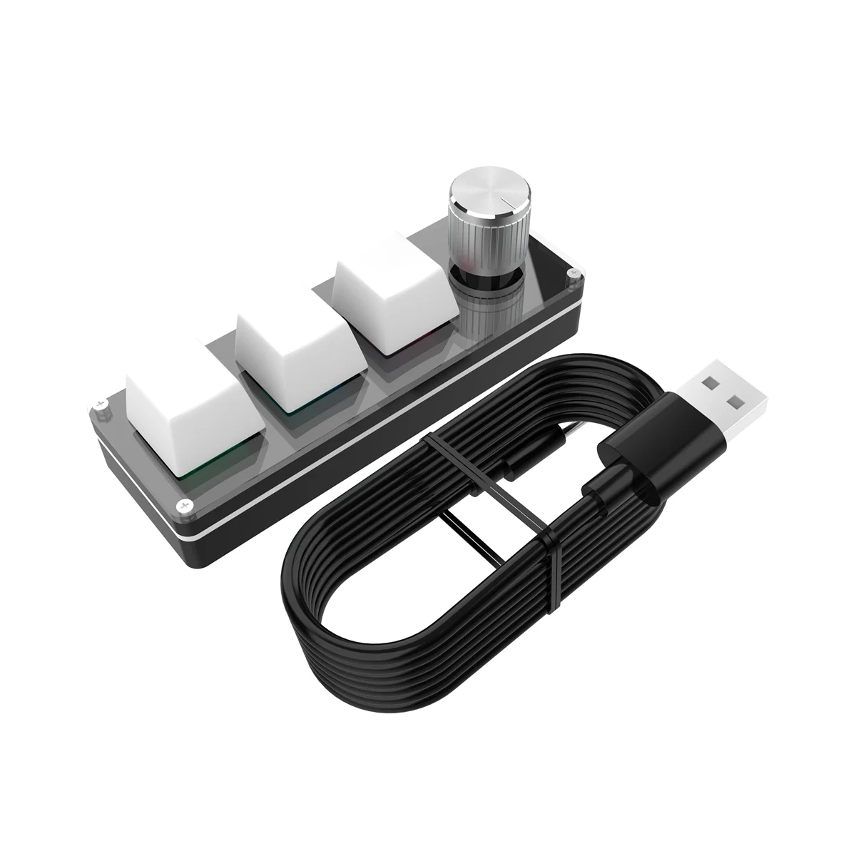 

N27R трехклавишная USB-проводная мини-клавиатура, механическая клавиатура, быстрая офисная клавиатура с регулировкой громкости для портативного компьютера, черная