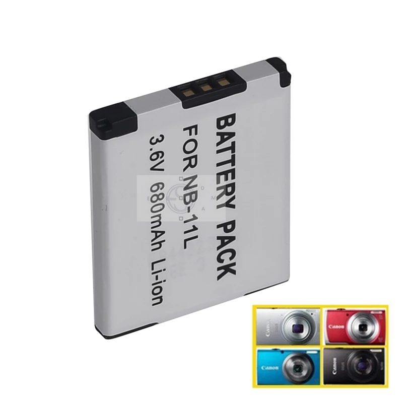 NB-11L NB11L 680mAh Camera Battery for Canon PowerShot A2300 A2600 A2400 A3400 A4000 A4050 IXUS 245 240 ELPH 110 320 HS PM041